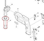 Боковая ручка 36 8450/HP1620/ 152489-9