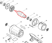 Ротор 220-240В для 9069S 516773-0