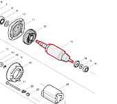 Ротор 220-240В в сб.к 9565C 515228-2 зам.515168-4